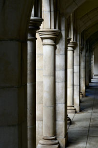 Interior of old building in museum
