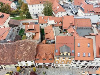 High angle view of townscape