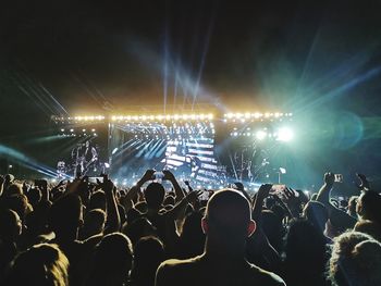 Crowd at music concert