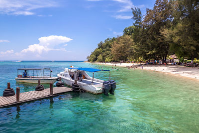 Scenic view of sea against sky