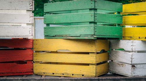 Close-up of bees on wooden wall
