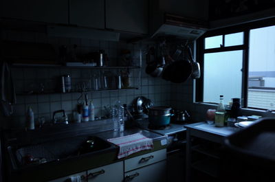 People in kitchen at home