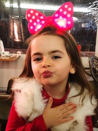 Portrait of cute girl