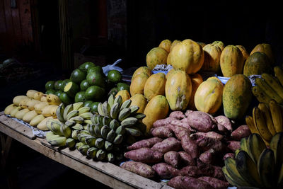 Fruits for sale in market
