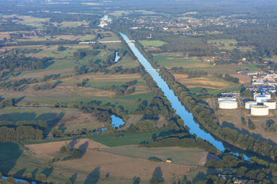 High angle view of landscape