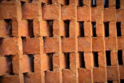 Full frame shot of brick wall