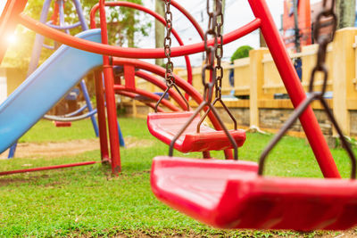 Basketball hoop in park