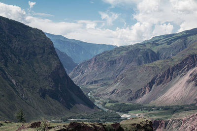 Scenic view of mountains