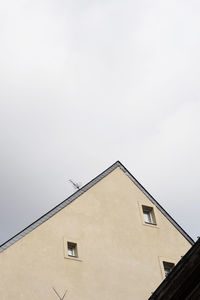 Low angle view of building against clear sky