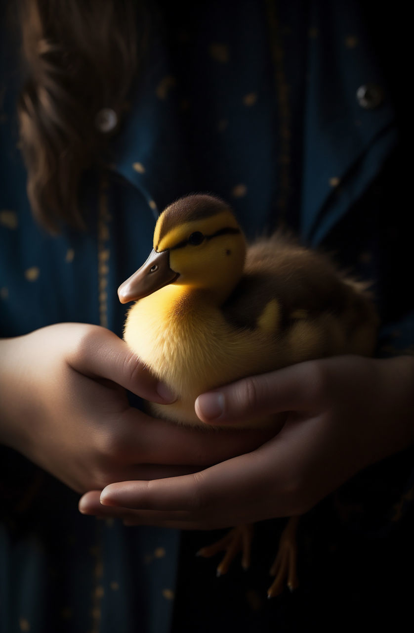 bird, duck, animal, animal themes, hand, water bird, close-up, ducks, geese and swans, holding, animal wildlife, one person, beak, women, focus on foreground, yellow, adult, childhood, wildlife, child, young animal, nature, cute, young adult, female, one animal