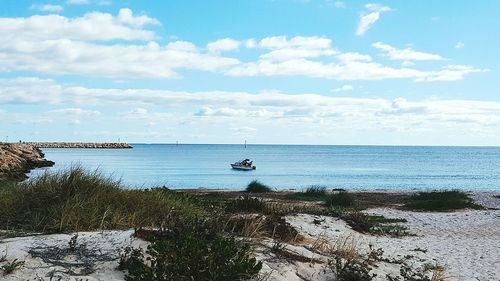 Scenic view of sea against sky