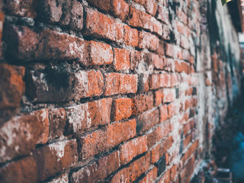 Close-up of brick wall