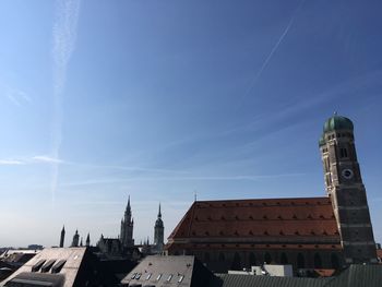 Low angle view of buildings against sky