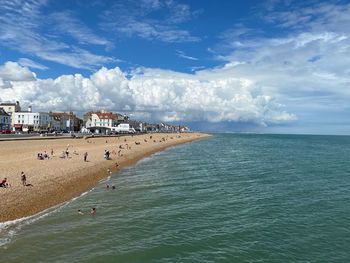 Scenic view of sea against sky