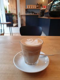 Close-up of coffee on table