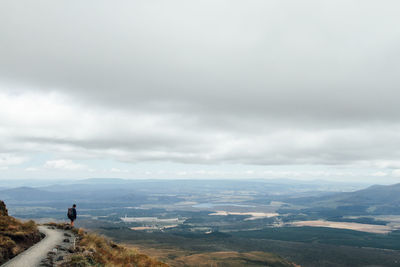 Scenic view of mountain against sky