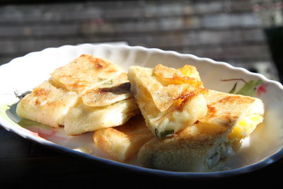 Close-up of food in plate