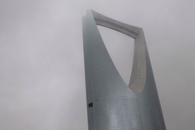 Low angle view of modern building against sky