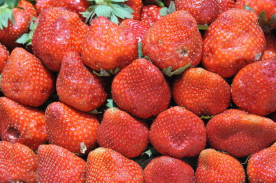 Full frame shot of strawberries