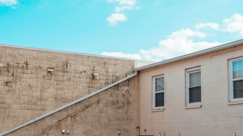 Low angle view of building against sky