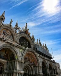 Low angle view of cathedral against sky