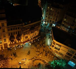 City street at night