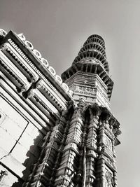 Low angle view of building against clear sky