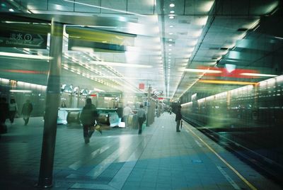 People at subway station