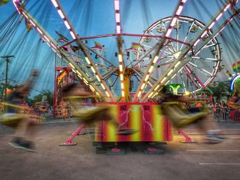 Ferris wheel in amusement park