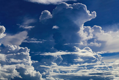 Low angle view of clouds in sky