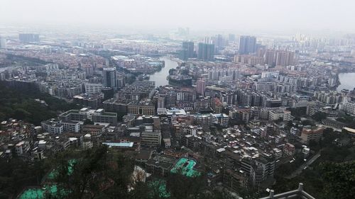 Aerial view of city