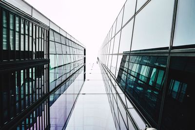 View of skyscrapers against clear sky
