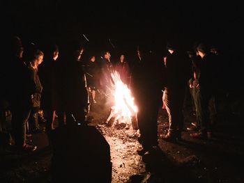 Bonfire at night