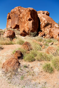 Rock formations in desert