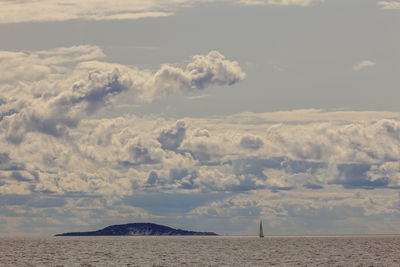 Scenic view of sea against sky