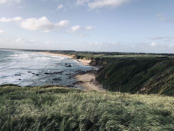 Scenic view of sea against sky