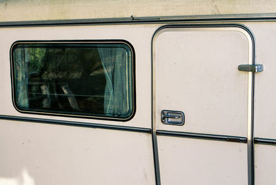 Window of parked van