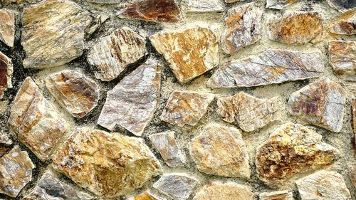 Full frame shot of stone wall