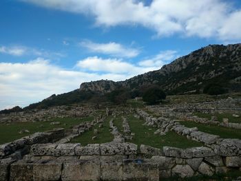 Scenic view of landscape against sky