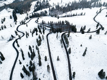 Panoramic view of snow covered landscape