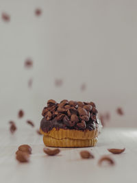 Close-up of cake on table