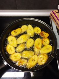 Close-up of preparing food