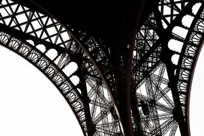 Low angle view of eiffel tower