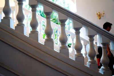 Full frame shot of chess pieces on window of building