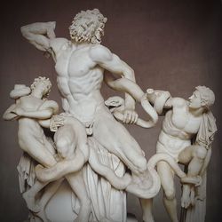 Close-up of statue in museum