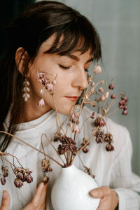 Close-up portrait of a girl