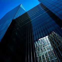 Low angle view of modern building