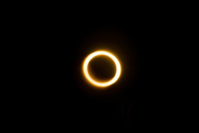 Light painting against sky at night