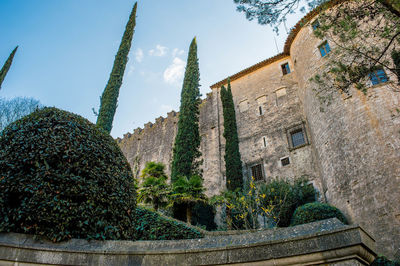 Low angle view of historical building against sky