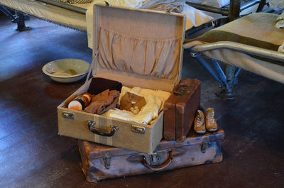 Close-up of food on table